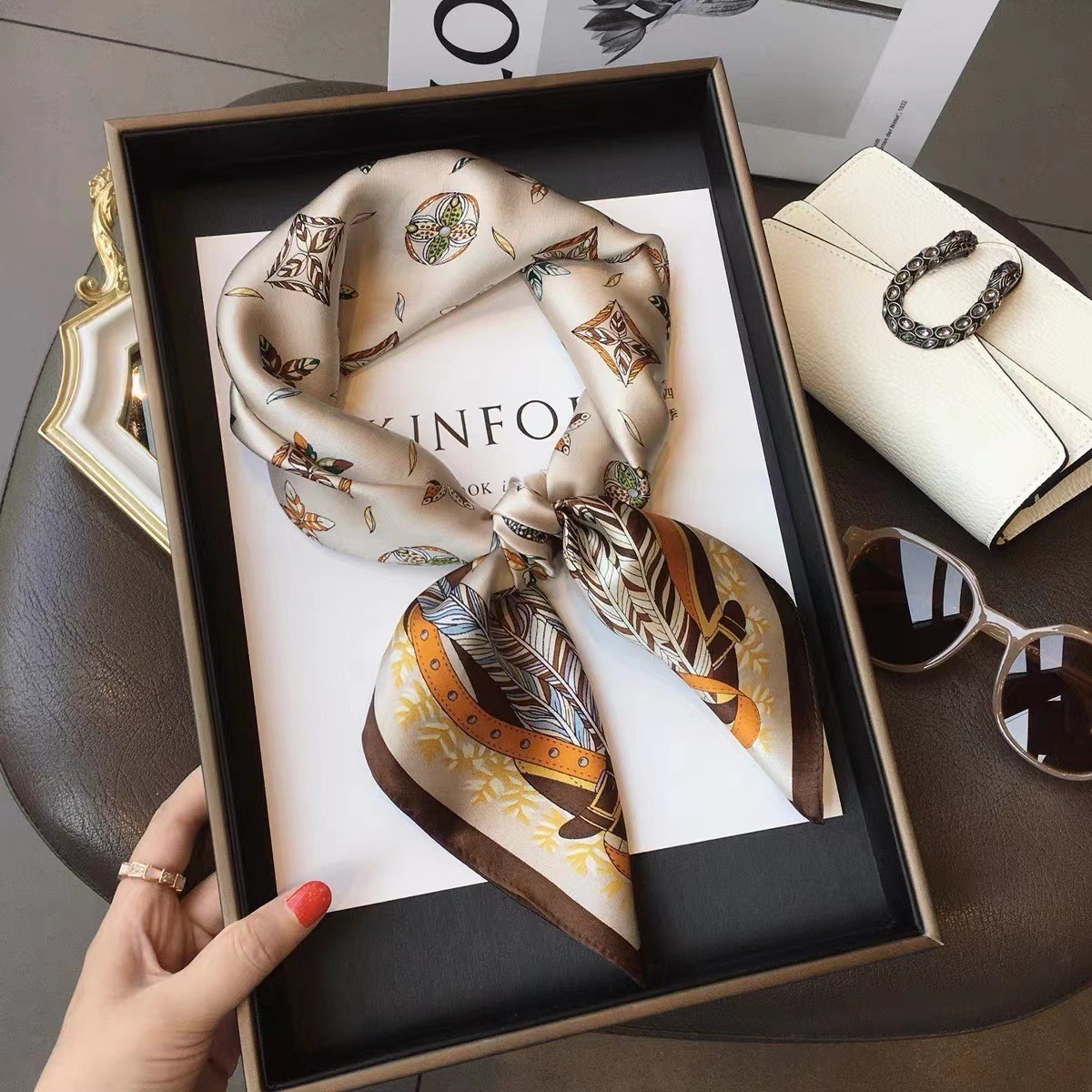 Luxury Bags Trending - Luxury Fashion Print 70*70cm Silk Square