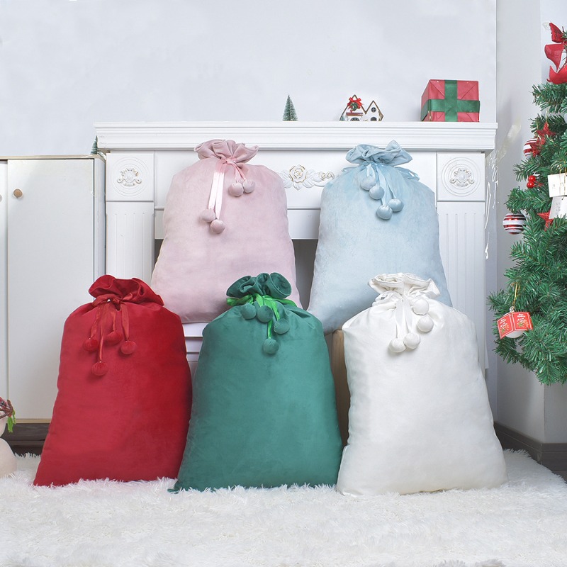 Luxury Xmas Bags - Large Christmas Santa Sack Flannel Cord