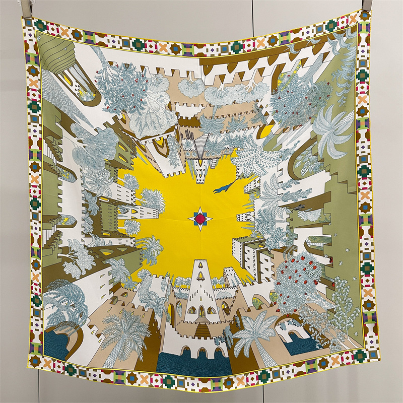 Square Silk Scarf 90CM Luxury  - огляд і ціна Luxury Bags Design