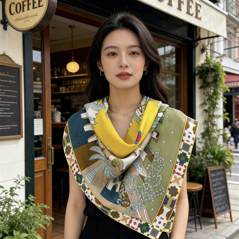 Square Silk Scarf 90CM Luxury  - огляд і ціна Luxury Bags Design