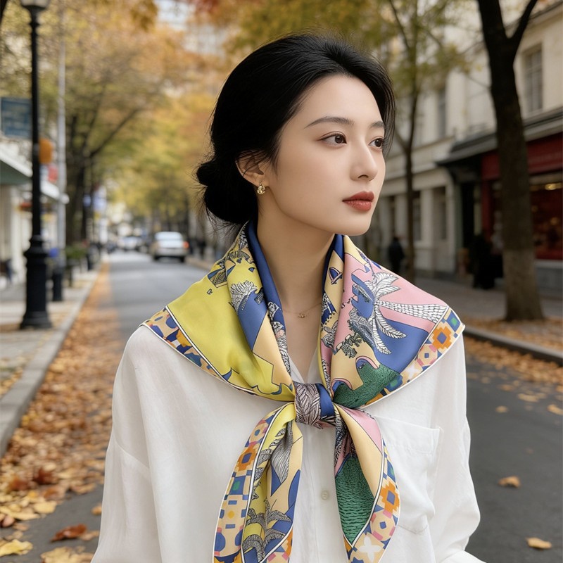 Square Silk Scarf 90CM Luxury  - огляд і ціна Luxury Bags Design