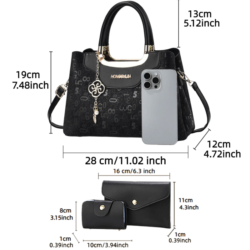 3-piece Fashion Women's Handba - огляд і ціна Luxury Bags Casual