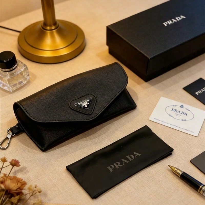 Prada Black Leather Eyeglass C - огляд і ціна Luxury Bags Consignment