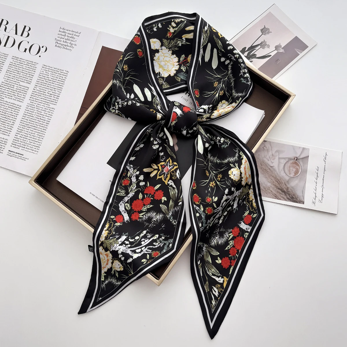 Luxury Print Scarf Skinny Ribb - огляд і ціна Luxury Bags Casual