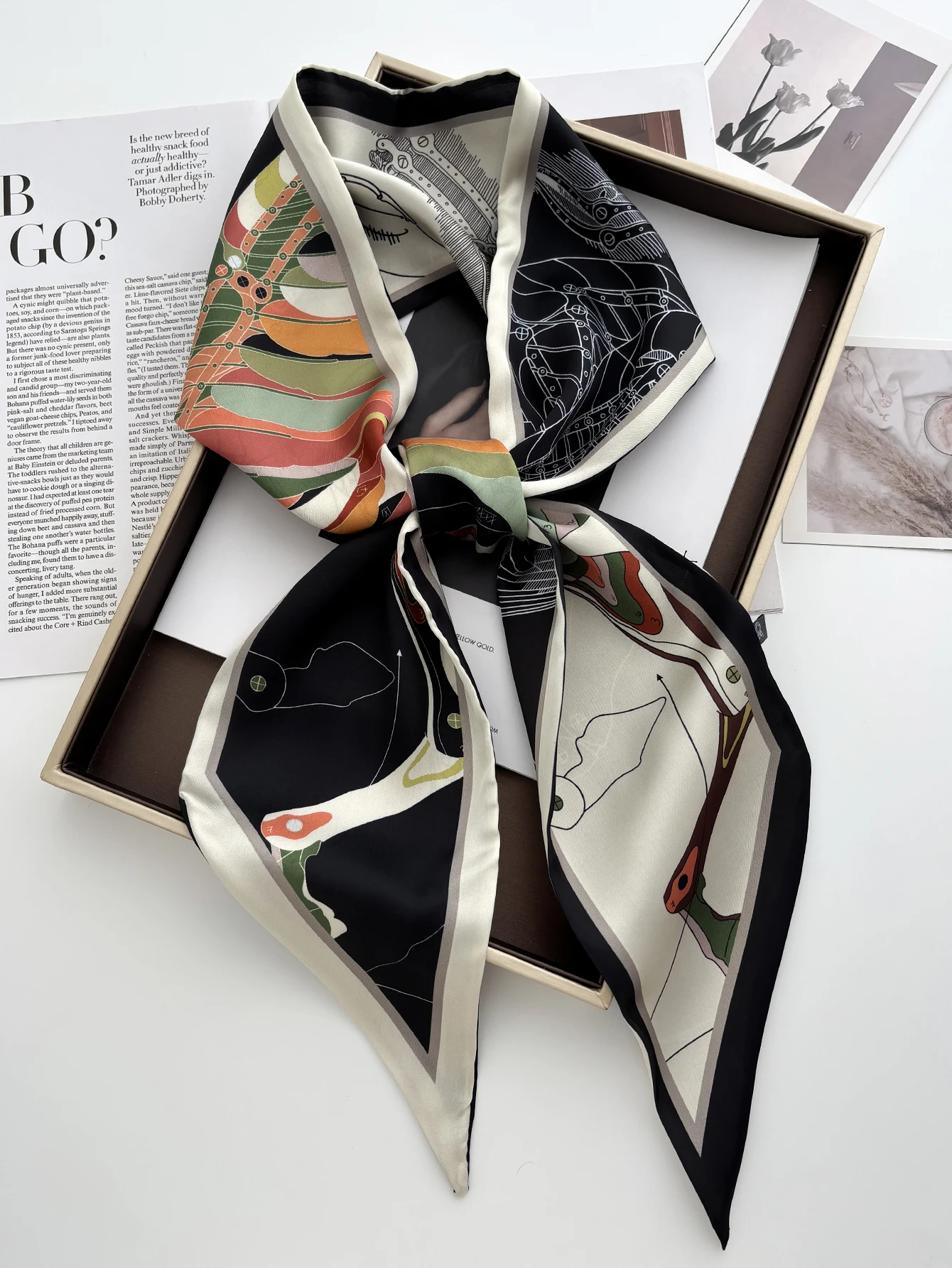 Luxury Print Scarf Skinny Ribb - огляд і ціна Luxury Bags Casual