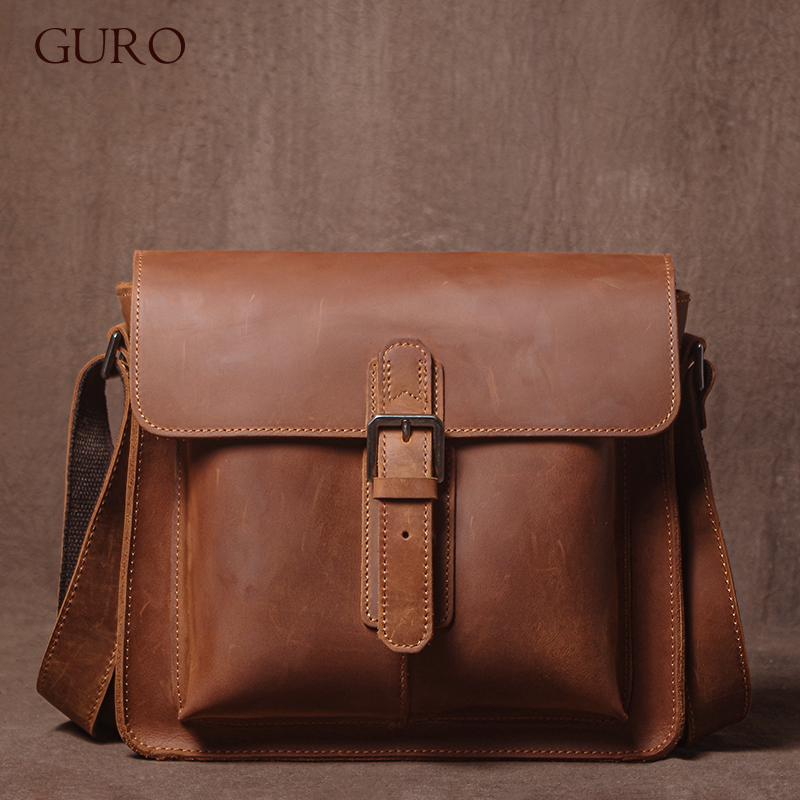 GURO Luxury Brand Genuine Leat - огляд і ціна Luxury Bags For Men