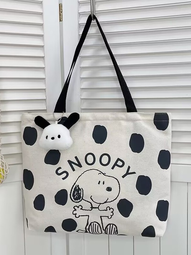 Cartoon Snoopy Canvas Shoulder - огляд і ціна Canvas Tote Designer