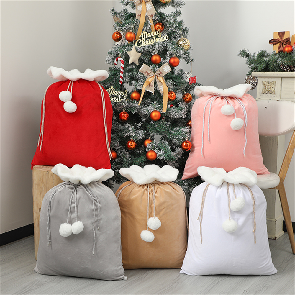 Custom Name Plush Christmas Sa - огляд і ціна Luxury Xmas Bags