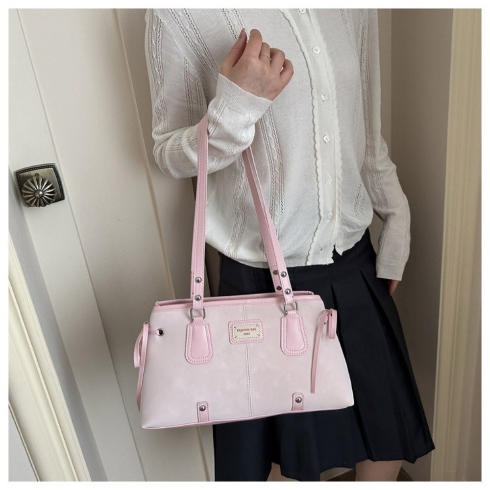 Minimalist Faux Leather Tote B - огляд і ціна Structured Handbag Top Handle