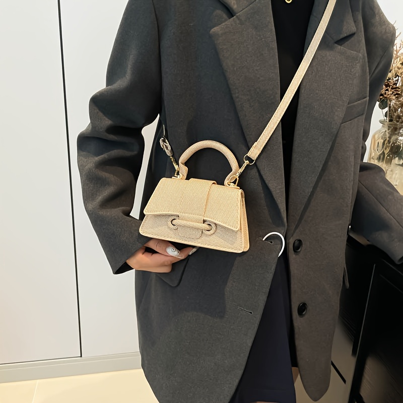 Women's Fashion Woven Mini Han - огляд і ціна Structured Handbag Top Handle