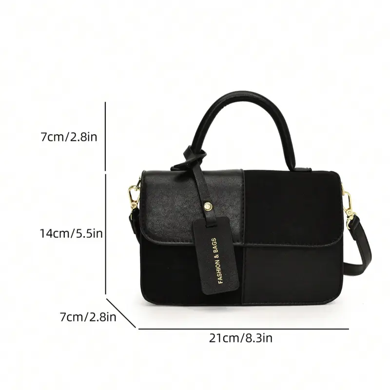 Women's Black Shoulder Bag, Sm - огляд і ціна Structured Handbag Top Handle