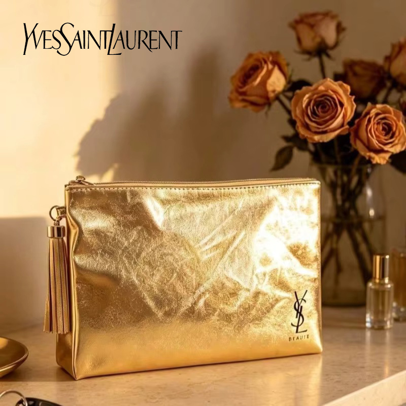 YSL Golden Cosmetic Bag, Porta - огляд і ціна Luxury Bags Consignment