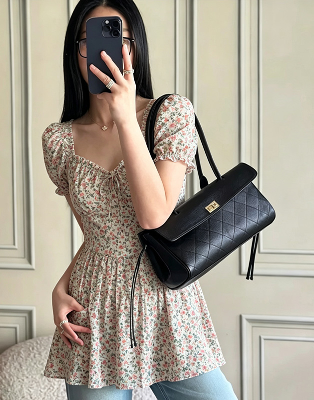 CLAREGQI  2026 New Genuine Lea - огляд і ціна Structured Handbag Top Handle