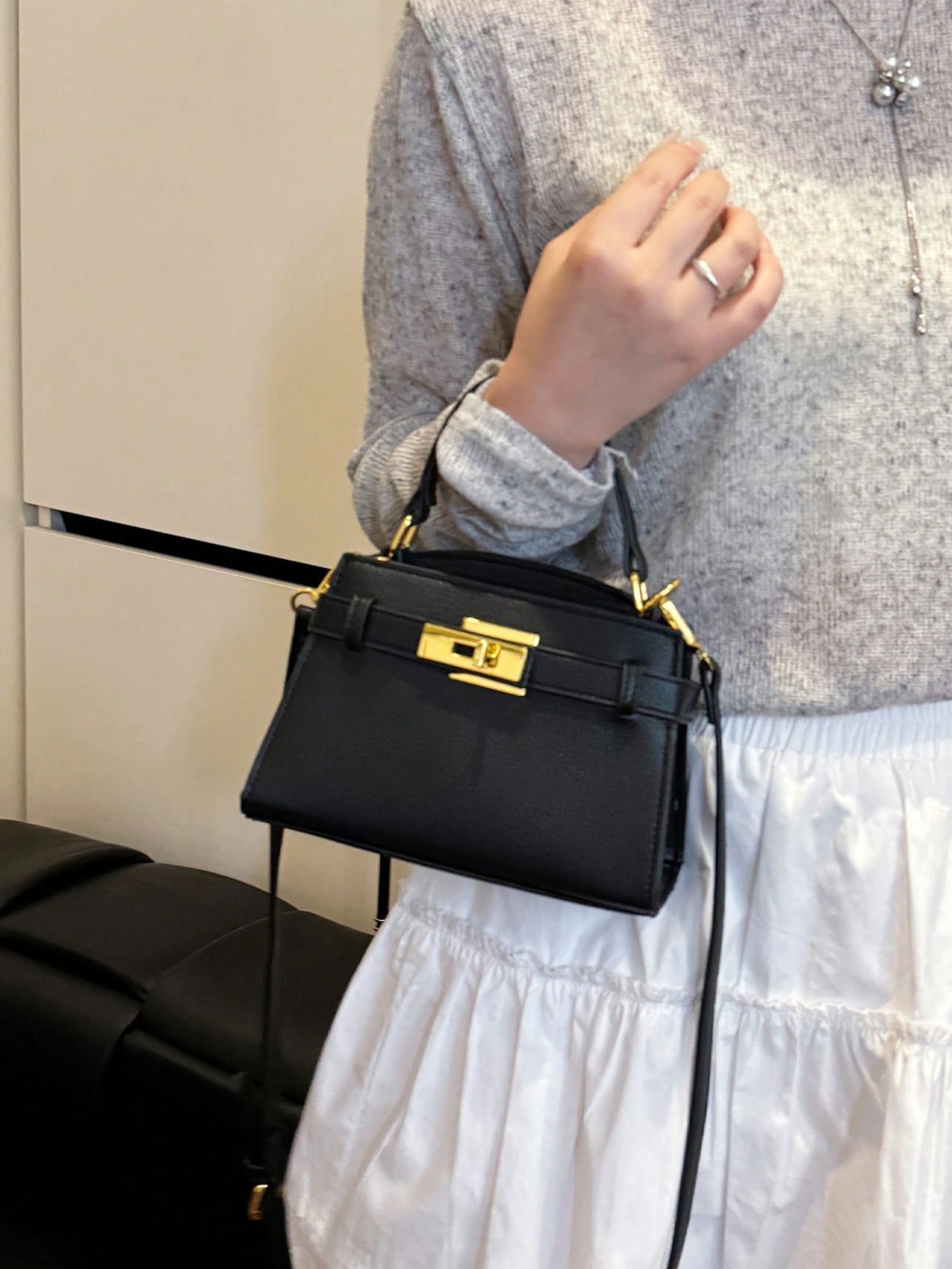 Fashionable High-End Litchi Gr - огляд і ціна Quiet Luxury Bags Crossbody
